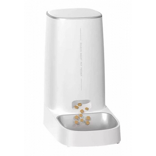 Автокормушка для животных Rojeco 4L Automatic Pet Feeder WIFI Version Single Bowl белый